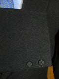 26/0592 beautiful 1920s 1930s vintage antique charcoal grey worsted flannel morning coat 37 regular