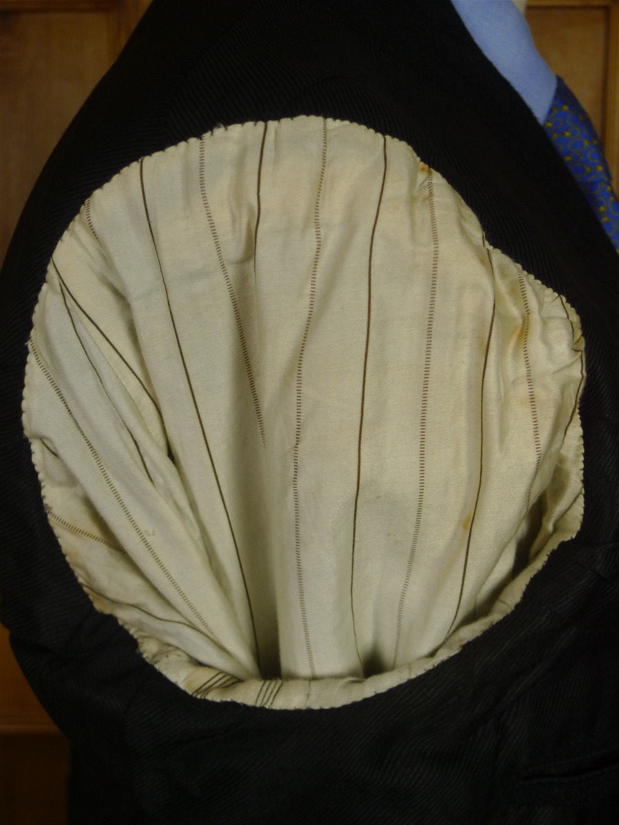 26/0592 beautiful 1920s 1930s vintage antique charcoal grey worsted flannel morning coat 37 regular