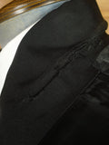 26/0610 vintage 1950s 1960s london tailor black barathea dinner jacket w/ grosgrain silk shawl lapel 39 regular