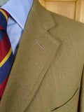 26/0593 immaculate vintage daks signature stone venetian wool covert coat w/ horn buttons 41-42 regular