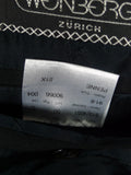 26/0594 vintage brioni black d/b wool blazer w/ embroidered linings 39 short