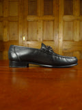 26/0618 john spencer black leather horse-bit loafer uk 9