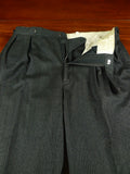 26/0623 ralph lauren purple label black pin-stripe worsted flannel suit 40 regular