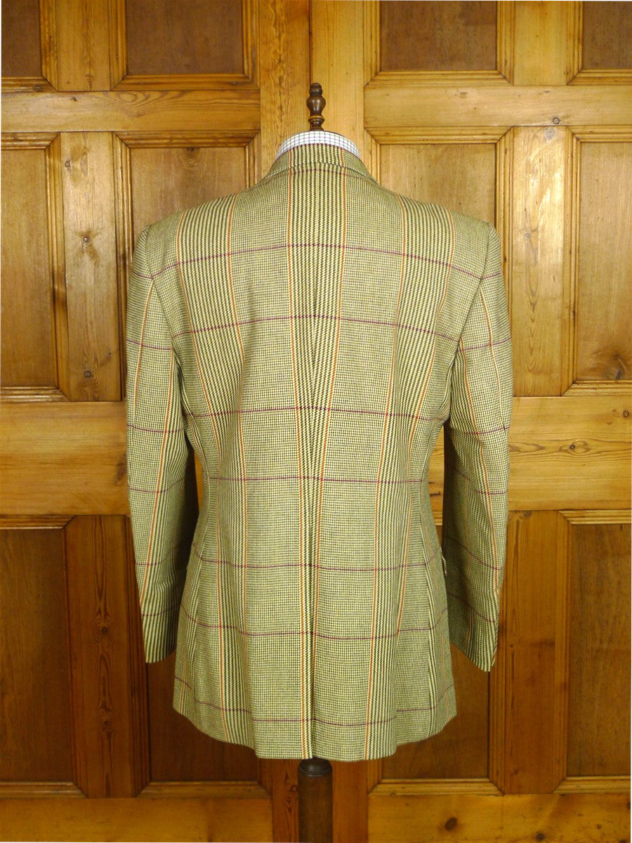 26/0624 immaculate john g hardy heavyweight alsport check tweed jacket 46 long