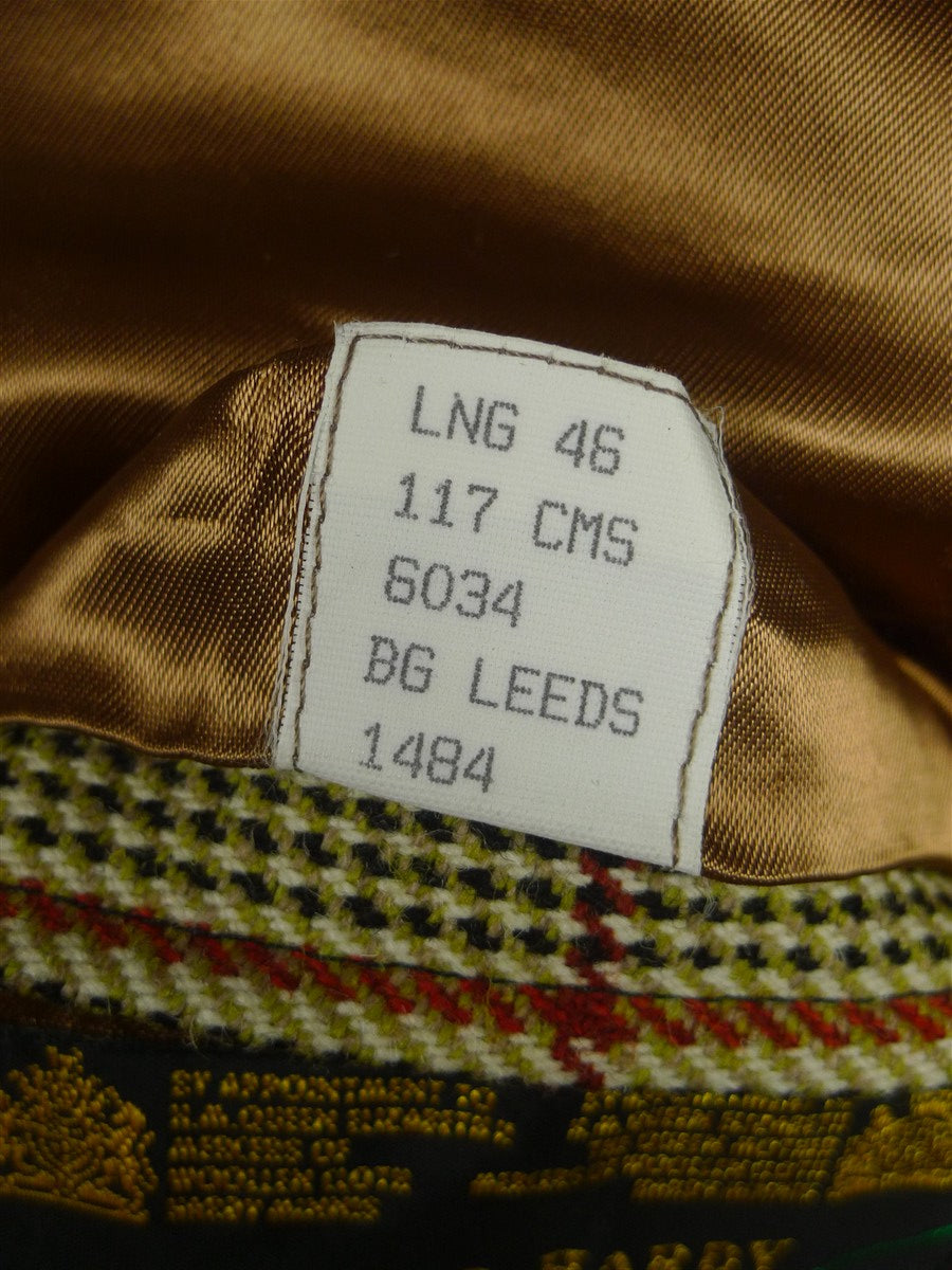 26/0624 immaculate john g hardy heavyweight alsport check tweed jacket 46 long