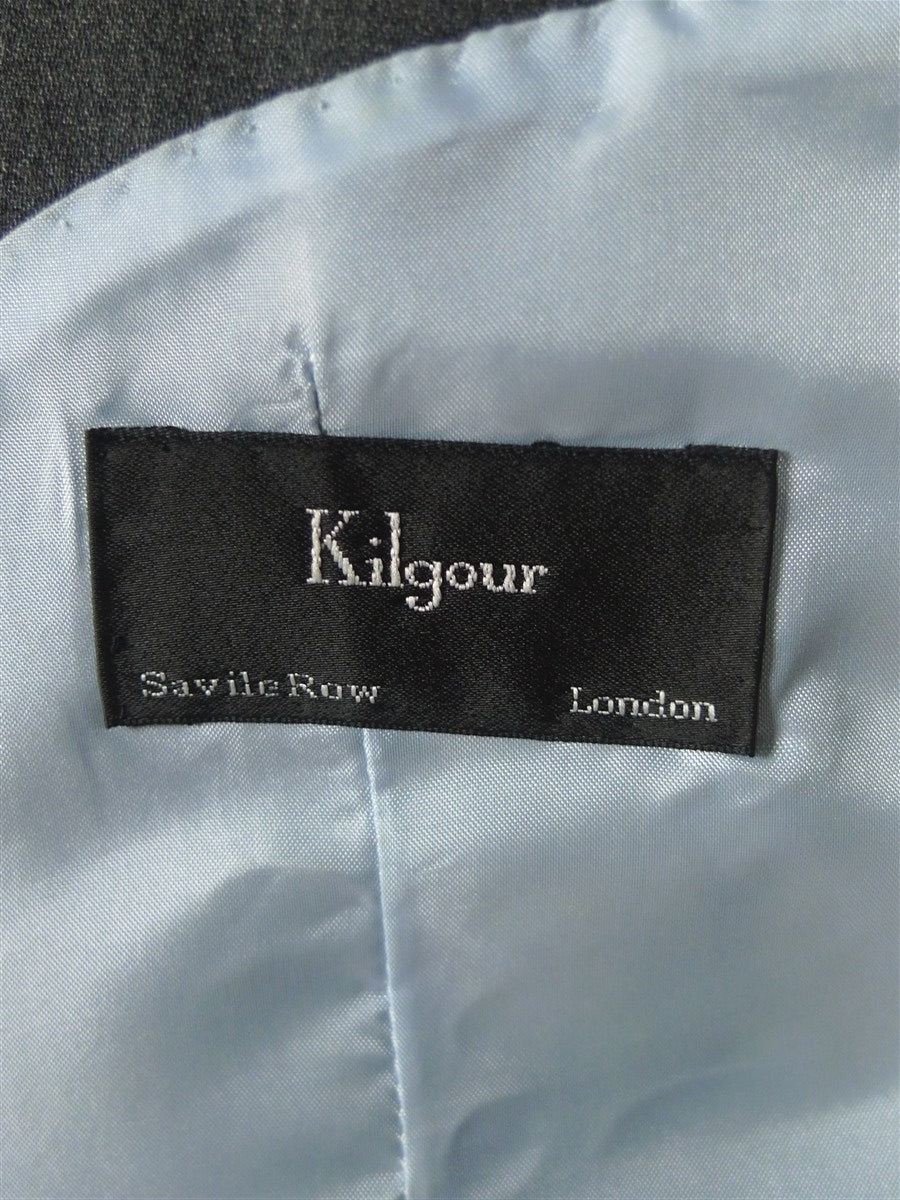 26/0622 kilgour savile row canvassed rtw grey super 120s wool suit 42 regular to long