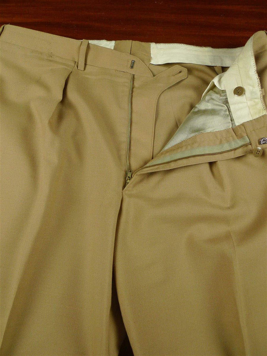 26/0634 madrid 1991 bespoke canvassed tan brown worsted suit 44 regular