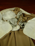 26/0634 madrid 1991 bespoke canvassed tan brown worsted suit 44 regular