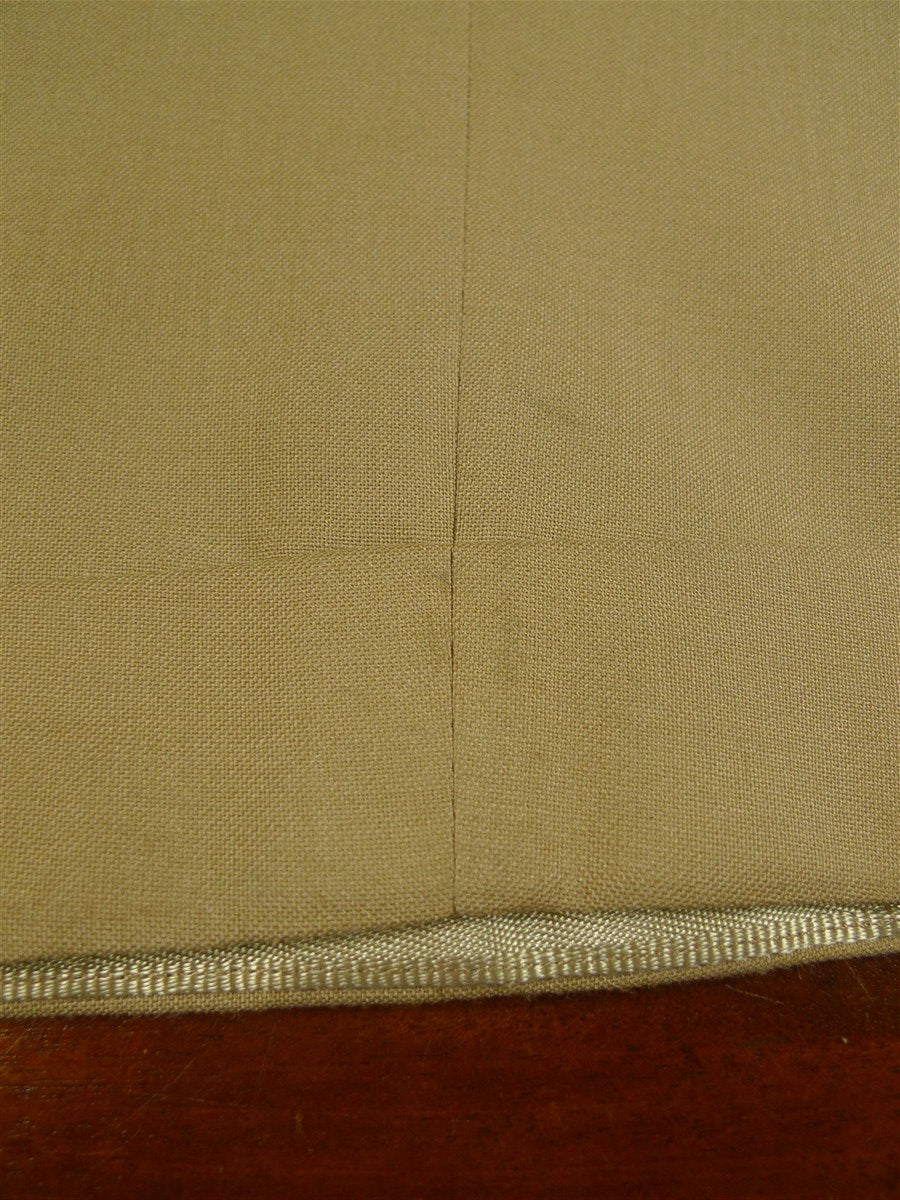 26/0634 madrid 1991 bespoke canvassed tan brown worsted suit 44 regular