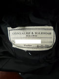 26/0635 madrid 1989 bespoke canvassed 90% merino wool & 10% cashmere grey d/b suit 44-45 regular