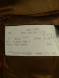 26/0642 vintage p&j haggart of aberfeldy brown glen check heavyweight tweed jacket 42 regular