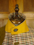 26/0646 beautiful nearly new daks wool & 10% cashmere gun check country sports jacket w/ suede facings 40 regular