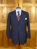 26/0651 kent haste lachter 2015 savile row bespoke navy blue wool & mohair blazer 48 regular