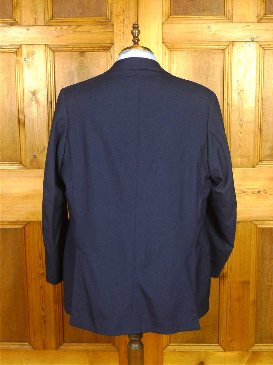 26/0651 kent haste lachter 2015 savile row bespoke navy blue wool & mohair blazer 48 regular