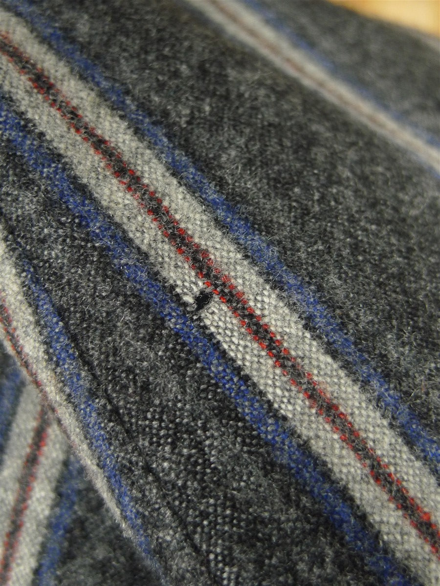 26/0649 new & lingwood jermyn street grey / blue & red stripe wool boating blazer 40 regular