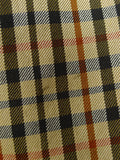 26/0650 vintage daks signature house check wool sports jacket blazer w/ suede trims 40 short