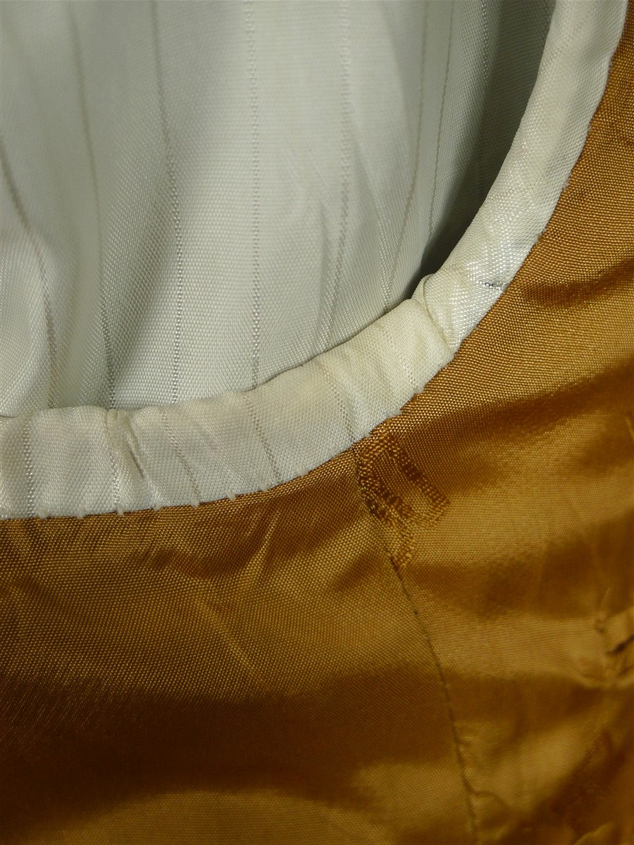 26/0650 vintage daks signature house check wool sports jacket blazer w/ suede trims 40 short