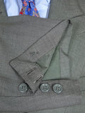 26/0631 madrid 1995 bespoke canvassed grey pick weave d/b worsted suit 43-44 regular