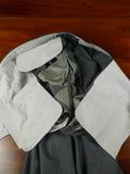 26/0631 madrid 1995 bespoke canvassed grey pick weave d/b worsted suit 43-44 regular