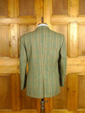 26/0647 near immaculate bladen supasax green wp check tweed jacket 42 regular