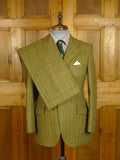 26/0657 vintage british heavyweight glen check tweed country suit 38 regular