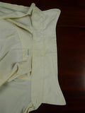 26/0672 turnbull & asser cotton cream long sleeve double cuff shirt 15"