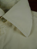 26/0672 turnbull & asser cotton cream long sleeve double cuff shirt 15"