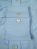 26/0682 immaculate bespoke cotton blue long sleeve single cuff shirt 16"