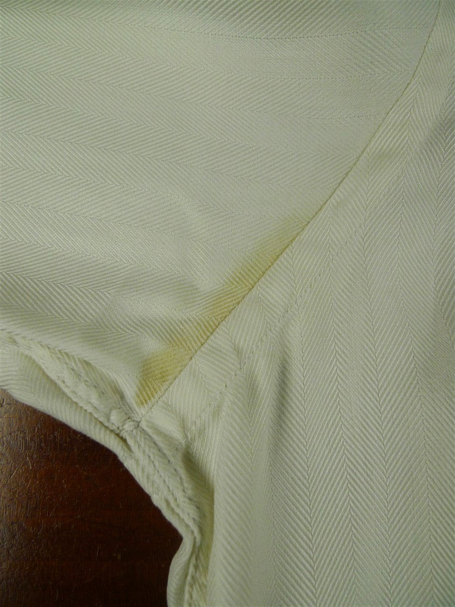 26/0680 turnbull & asser cotton cream long sleeve single cuff shirt 14.5"