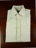 26/0680 turnbull & asser cotton cream long sleeve single cuff shirt 14.5"