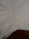 26/0678 turnbull & asser cotton pink striped long sleeve single cuff shirt 15"