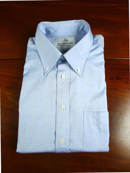 26/0671 immaculate harvey & hudson cotton blue short sleeve shirt 18"
