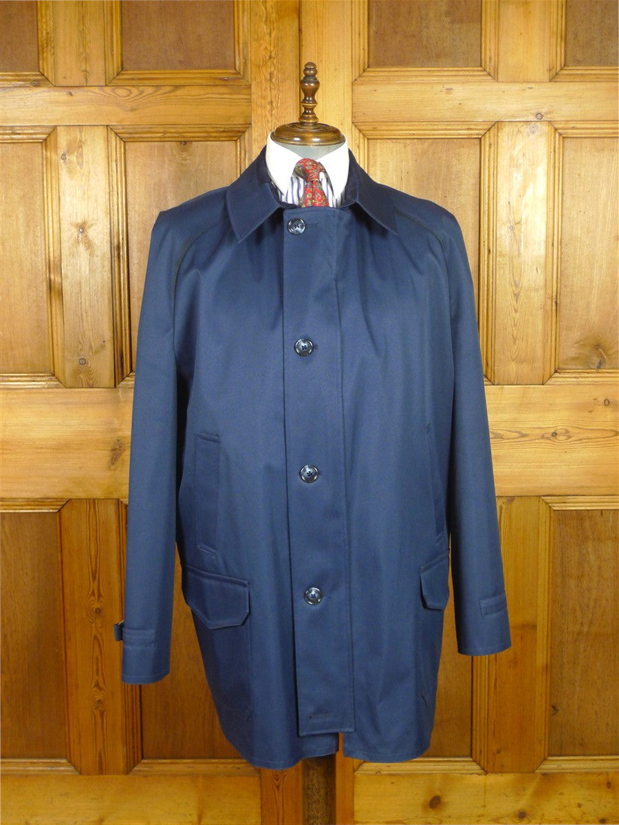26/0658 wonderful immaculate vintage gannex navy blue coat raincoat overcoat mac 48-50