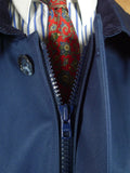 26/0658 wonderful immaculate vintage gannex navy blue coat raincoat overcoat mac 48-50