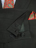 26/0661 wonderful 1978 vintage norton & sons savile row bespoke black textured check wool & silk suit 39 regular
