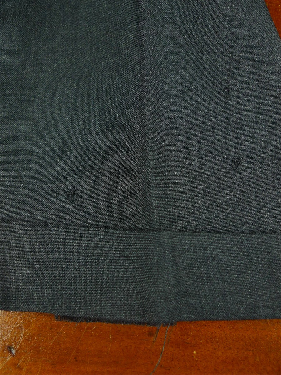 26/0665 vintage city of london bespoke grey hopsack weave worsted suit 38 short