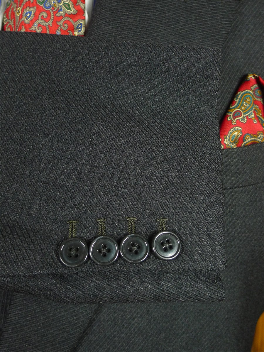 26/0667 exceptional 1970 norton & sons savile row bespoke heavyweight grey diagonal twill d/b suit 39-40 short to regular
