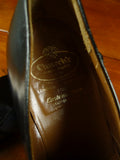 26/0708 vintage church's custom grade black leather slip-on dress shoe w/ bags uk 8