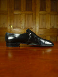 26/0708 vintage church's custom grade black leather slip-on dress shoe w/ bags uk 8
