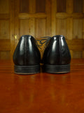 26/0707 vintage church's custom grade black leather oxford toe-cap shoe w/ bags uk 9