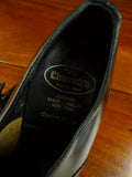 26/0706 vintage church's custom grade black leather oxford toe-cap shoe w/ bags uk 8