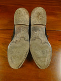 26/0706 vintage church's custom grade black leather oxford toe-cap shoe w/ bags uk 8
