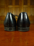 26/0706 vintage church's custom grade black leather oxford toe-cap shoe w/ bags uk 8
