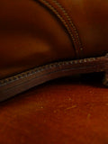 26/0703 vintage john lobb tan brown leather oxford semi-brogue shoe w/ inserts uk 8.5
