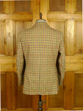 26/0689 immaculate vintage john g hardy gun check tweed sports jacket 40 short