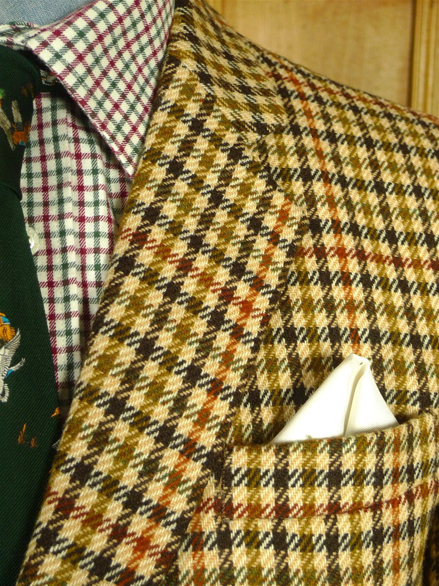 26/0689 immaculate vintage john g hardy gun check tweed sports jacket 40 short