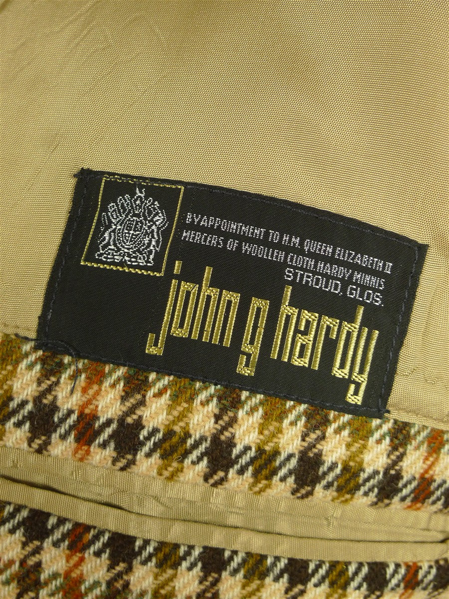 26/0689 immaculate vintage john g hardy gun check tweed sports jacket 40 short