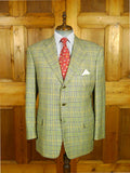 26/0690 immaculate scuderi rome hand tailored loro piana pure cashmere glen check sports jacket blazer 45 regular