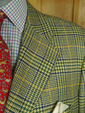 26/0690 immaculate scuderi rome hand tailored loro piana pure cashmere glen check sports jacket blazer 45 regular