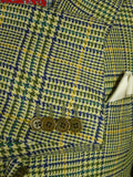 26/0690 immaculate scuderi rome hand tailored loro piana pure cashmere glen check sports jacket blazer 45 regular
